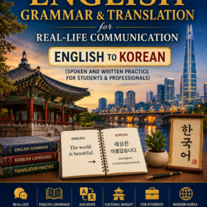 Master English-to-Korean communication with this practical, step-by-step guide designed for students, professionals, translators, and self-learners.