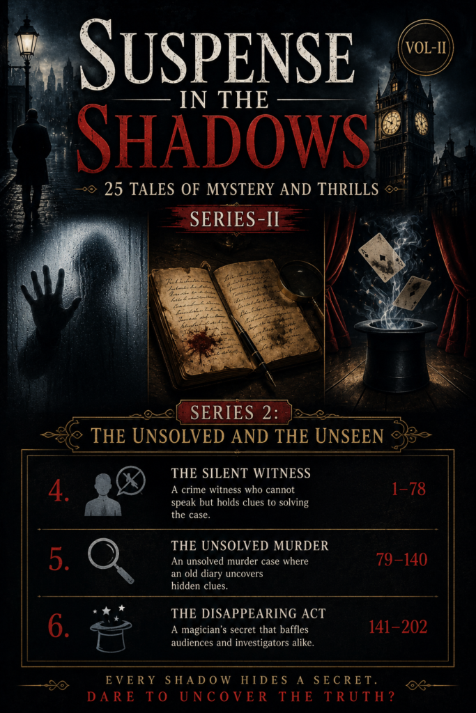 Suspense in the Shadows: 25 Tales of Mystery and Thrills Vol-2