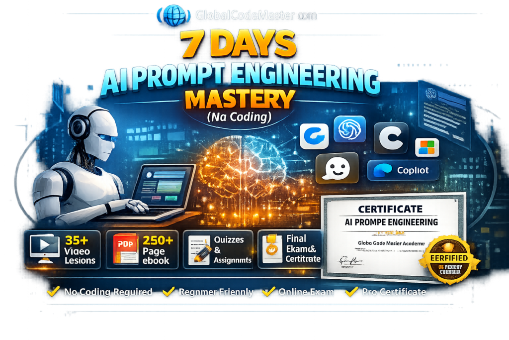 Learn AI Prompt Engineering in Just 7 Days and Become AI Productive Without Coding