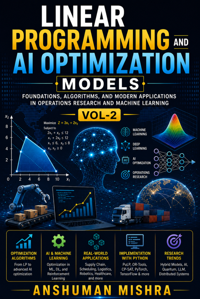 Linear Programming and AI Optimization Models: Foundations, Algorithms, and Modern Applications in Operations Research and Machine Learning – VOL-2