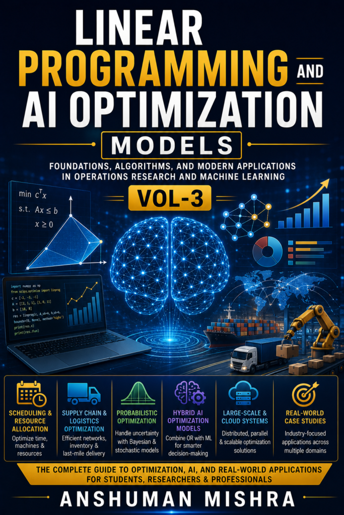 Linear Programming and AI Optimization Models: Foundations, Algorithms, and Modern Applications in Operations Research and Machine Learning – VOL-3