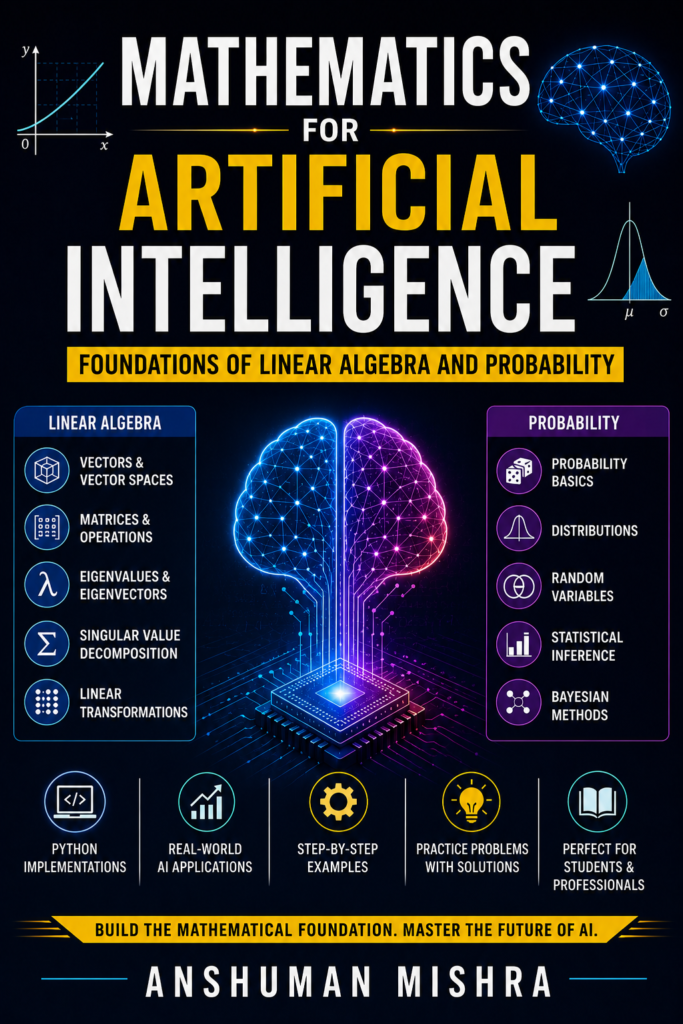Mathematics for Artificial Intelligence: Foundations of Linear Algebra and Probability