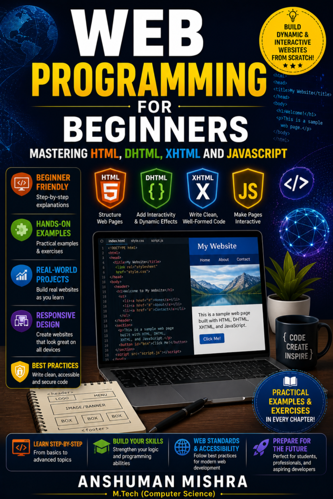 Web Programming for Beginners: Mastering HTML, DHTML, XHTML, and JavaScript